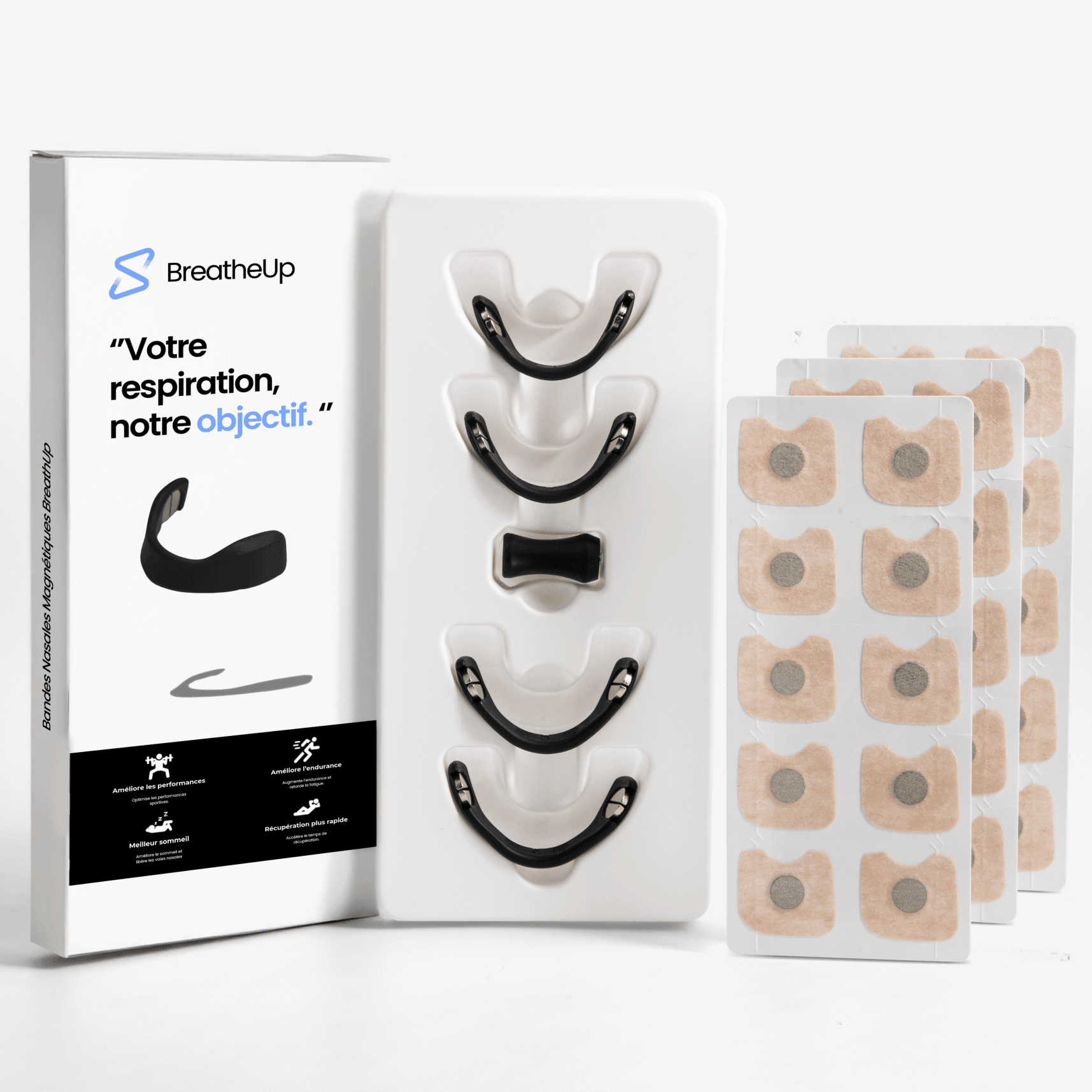 Bandes Nasales Magnétiques - BreatheUp